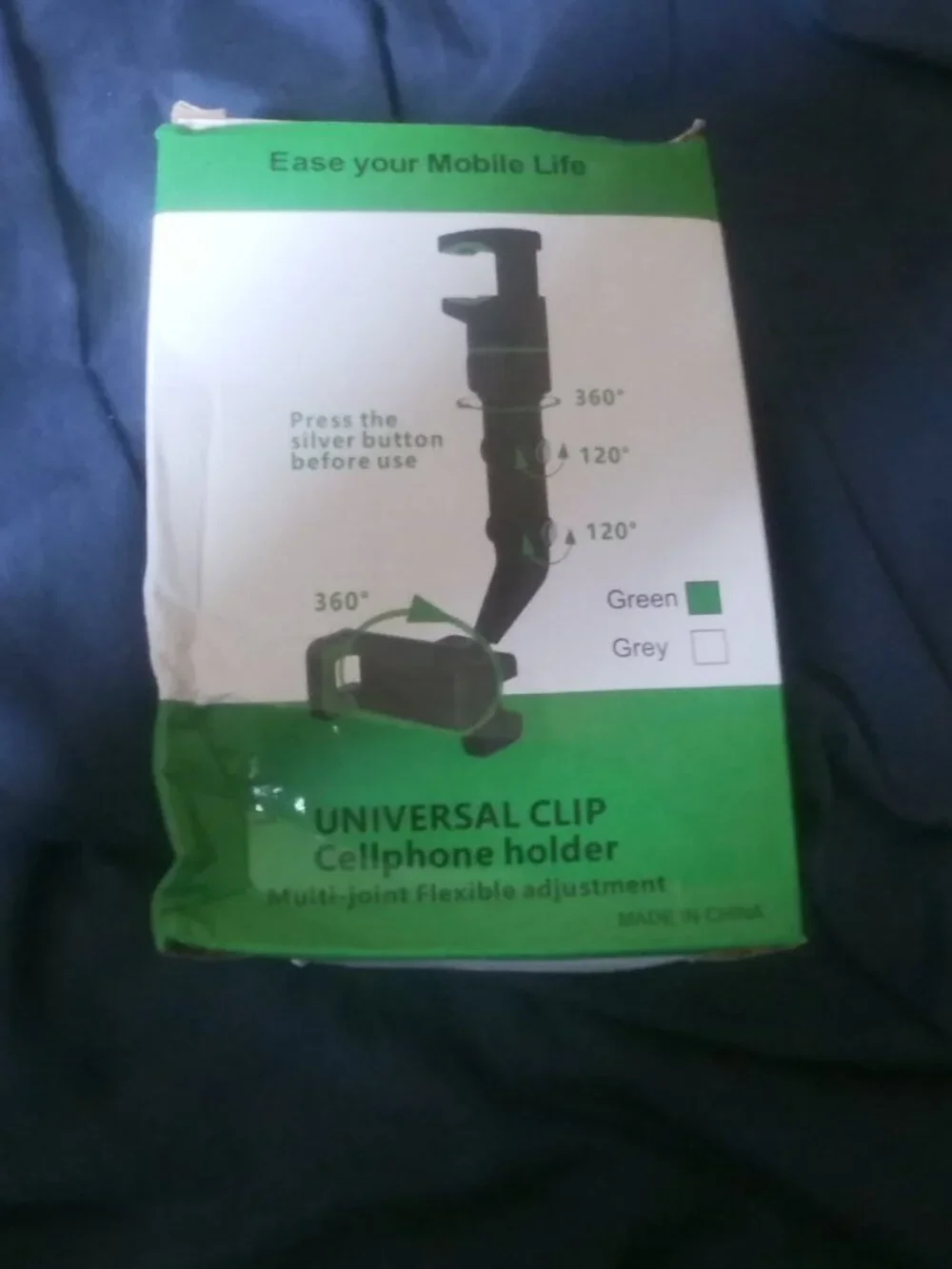 Universal Clip Cellphone Holder, New In Box